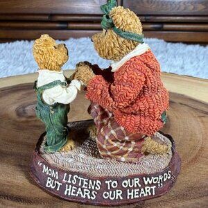 Vintage Boyds Bears Momma Heartstrings with Tug Shared Moments Bearstone Figure